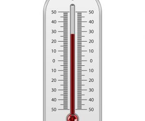 Meteorology thermometer isolated. Vector illustration
